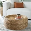 Safavieh Mordekai Round Rattan Coffee Table  in Natural