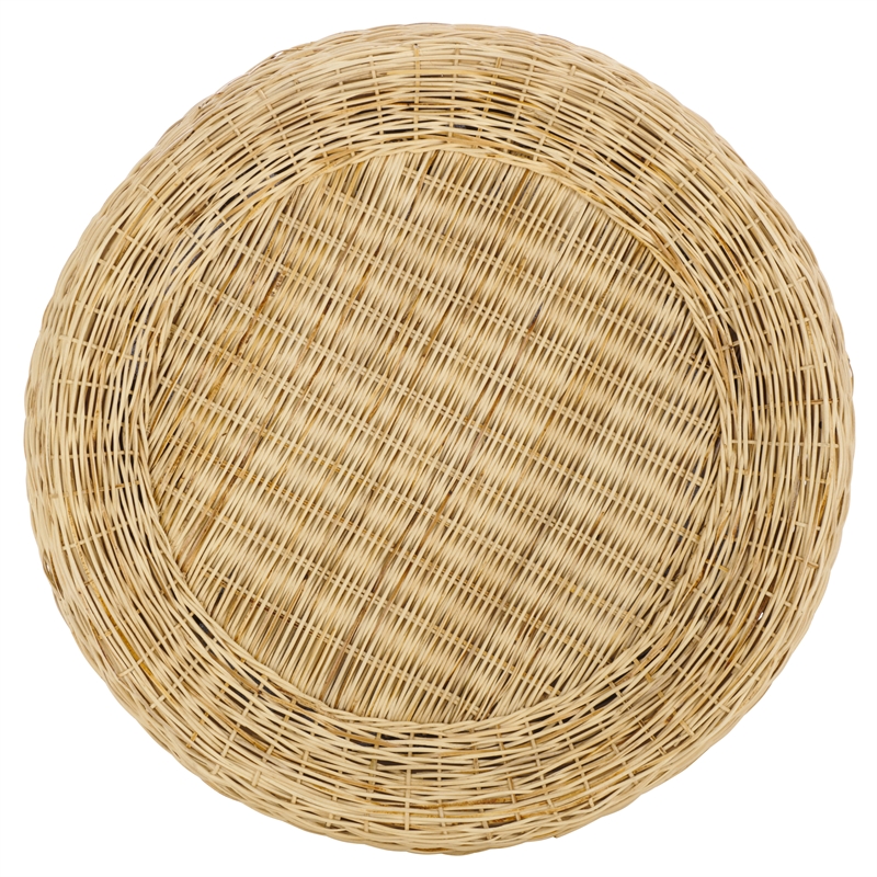 Safavieh Mordekai Round Rattan Coffee Table  in Natural