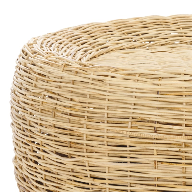 Safavieh Mordekai Round Rattan Coffee Table  in Natural