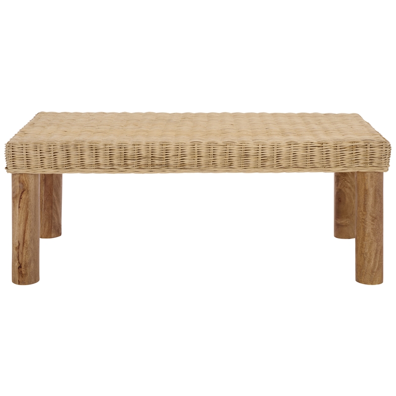 Safavieh Shazza Weaved Wood Coffee Table in Natural