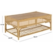 Safavieh Webster Rectangle Wood Coffee Table  in Natural