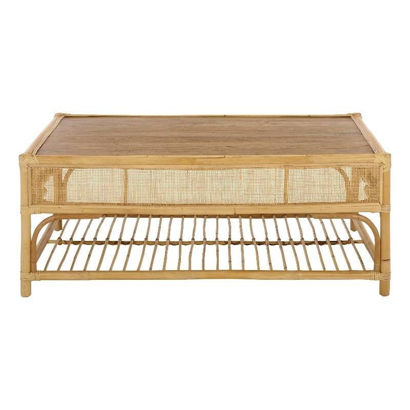 Safavieh Webster Rectangle Wood Coffee Table  in Natural