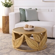 Safavieh Lusine Round Wood Coffee Table  in Natural