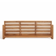 Safavieh Guadeloupe Outdoor Brazilian Teak Wood 3-Seat Sofa in Natural / White