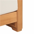 Safavieh Curacao Teak Wood Club Chair in Natural / Beige