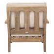 Safavieh Martinique Wood Patio Armchair in Natural / Beige