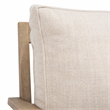 Safavieh Martinique Wood Patio Armchair in Natural / Beige