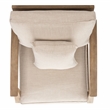Safavieh Martinique Wood Patio Armchair in Natural / Beige