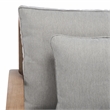 Safavieh Martinique Wood Patio Armchair in Natural / Gray