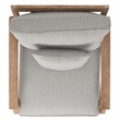 Safavieh Martinique Wood Patio Armchair in Natural / Gray