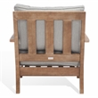 Safavieh Martinique Wood Patio Armchair in Natural / Gray
