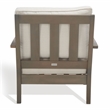 Safavieh Martinique Wood Patio Armchair in Light Gray / Beige