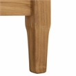 Safavieh Martinique Teak Wood Patio Armchair in White / Natural