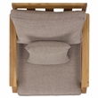 Safavieh Martinique Teak Wood Patio Armchair in Natural / Taupe