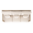 Safavieh Martinique Wood Patio Sofa in Natural / Beige