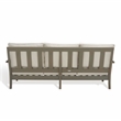 Safavieh Martinique Wood Patio Sofa in Light Gray / Beige