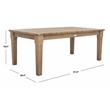 Safavieh Martinique Wood Patio Coffee Table in Natural