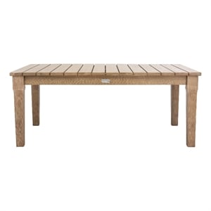 Safavieh Martinique Wood Patio Coffee Table in Natural