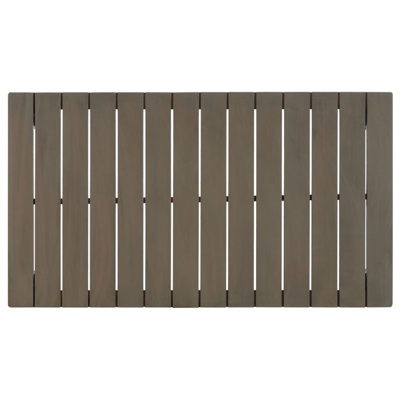 Safavieh Martinique Wood Patio Coffee Table  in Light Gray