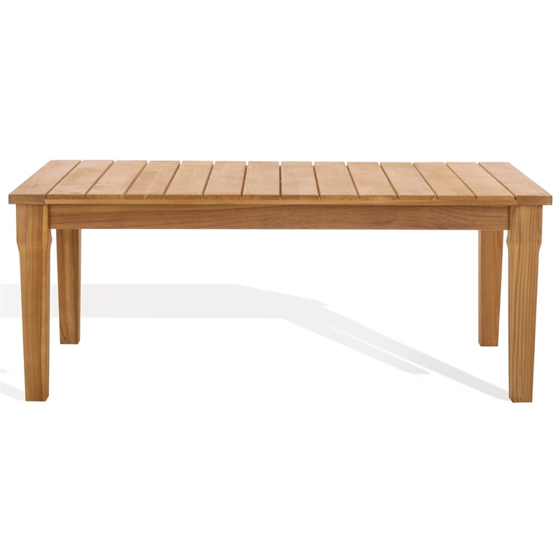 Safavieh Martinique Wood Patio Coffee Table  in Natural