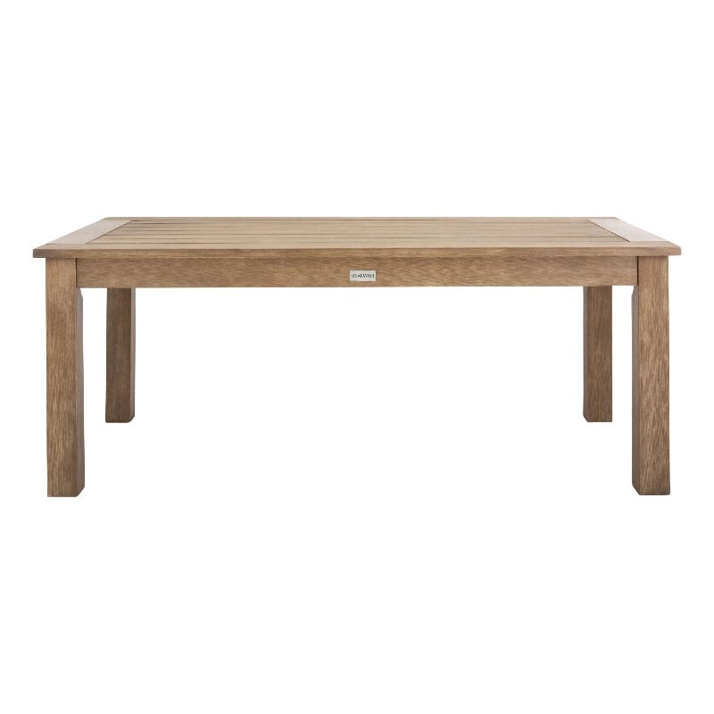 Safavieh Santa Cruz Wood Patio Coffee Table  in Natural