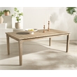 Safavieh Dominica Wood Outdoor Dining Table in Natural