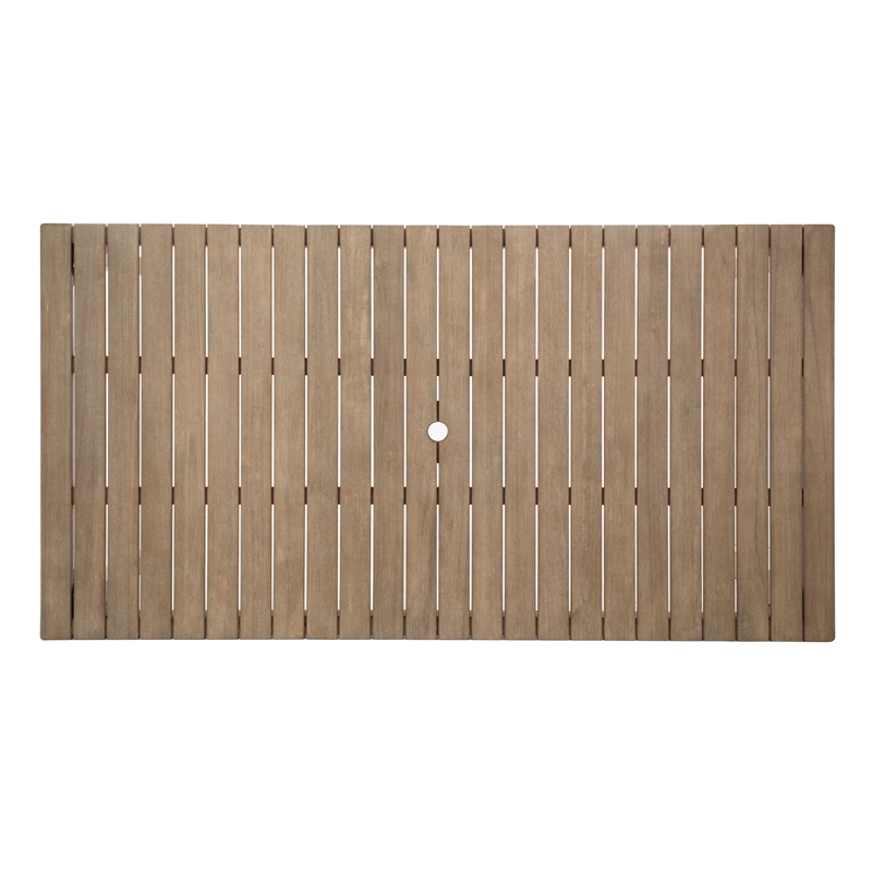 Safavieh Dominica Wood Outdoor Dining Table in Natural