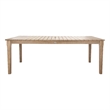 Safavieh Dominica Wood Outdoor Dining Table in Natural