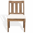 Safavieh Dominica Wood Outdoor Dining Chair in Natural / White