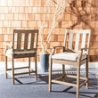 Safavieh San Salvador Wood Patio Counter Stool in Natural / White