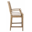 Safavieh San Salvador Wood Patio Counter Stool in Natural / White