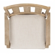 Safavieh San Salvador Wood Patio Counter Stool in Natural / White