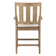Safavieh San Salvador Wood Patio Counter Stool in Natural / White