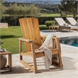 Safavieh San Juan Brazilian Wood Adirondack Chair in Natural
