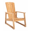 Safavieh San Juan Brazilian Wood Adirondack Chair in Natural