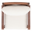 Safavieh Payden Wood Outdoor Accent Chair  in Natural / White