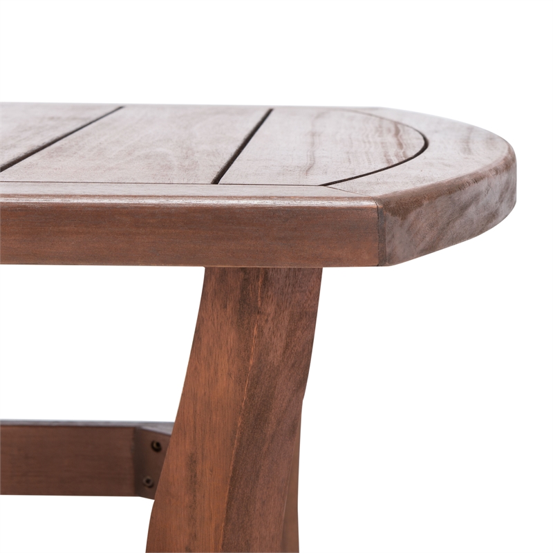 Safavieh Payden Wood Outdoor Coffee Table in Natural