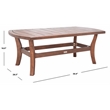 Safavieh Payden Wood Outdoor Coffee Table in Natural