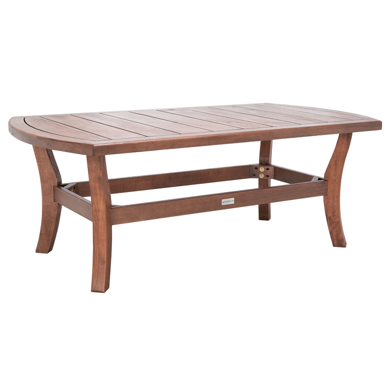 Safavieh Payden Wood Outdoor Coffee Table in Natural