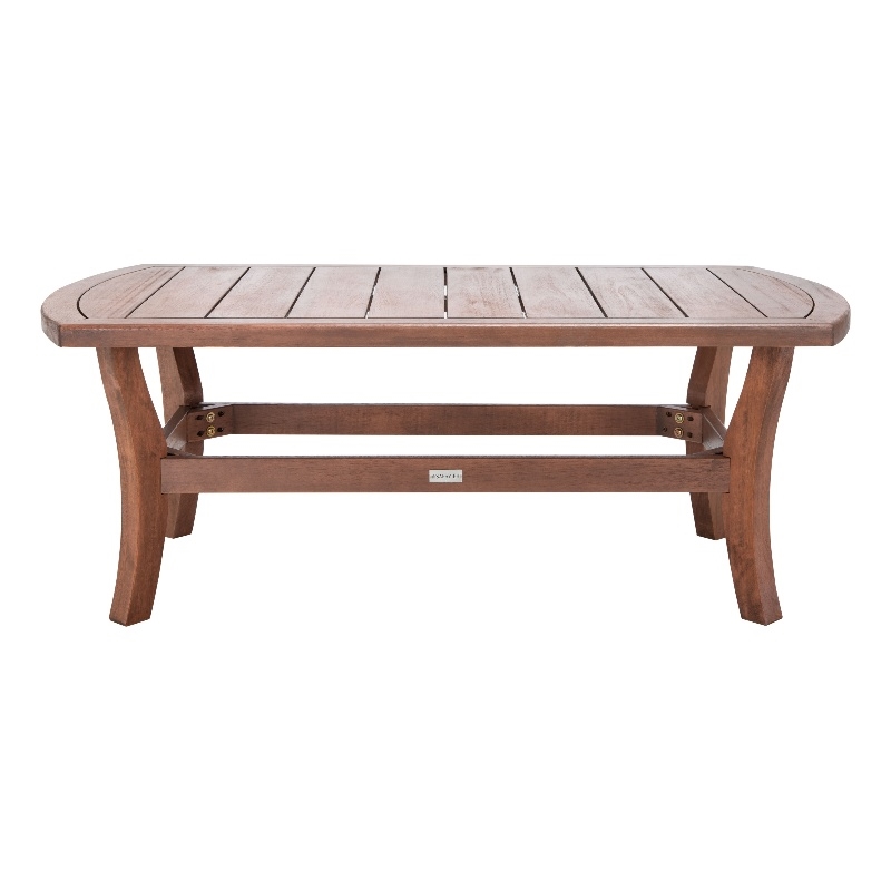 Safavieh Payden Wood Outdoor Coffee Table in Natural