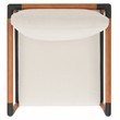 Safavieh Tommy Metal and Wood Patio Chair  in Black / White