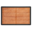 Safavieh Tommy Metal and Wood Patio Coffee Table in Black / Natural