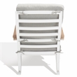 Safavieh Brutus Wood and Iron Rocking Chair in White / Light Gray