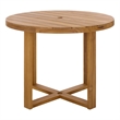 Safavieh Mayaguana Round Wood Dining Table in Natural