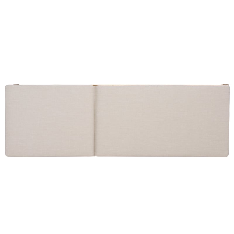 Safavieh Montclair Teak Wood Chaise Lounge in White / Natural