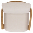 Safavieh Achilles Teak Wood Patio Chair  in White / Natural