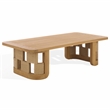 Safavieh Skipper Teak Wood Coffee Table in Natural