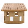 Safavieh Skipper Teak Wood Coffee Table in Natural