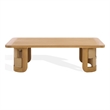Safavieh Skipper Teak Wood Coffee Table in Natural