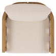 Safavieh Skipper Teak Wood Patio Chair  in Natural / Beige
